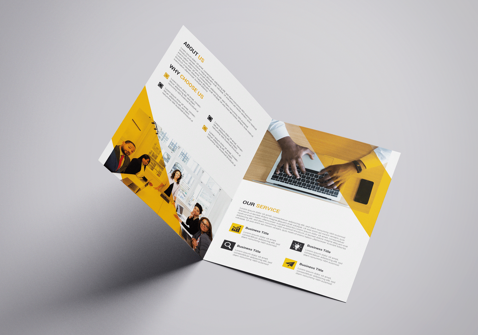 بروشور ۲ لت A3 سایز  (42*29) 